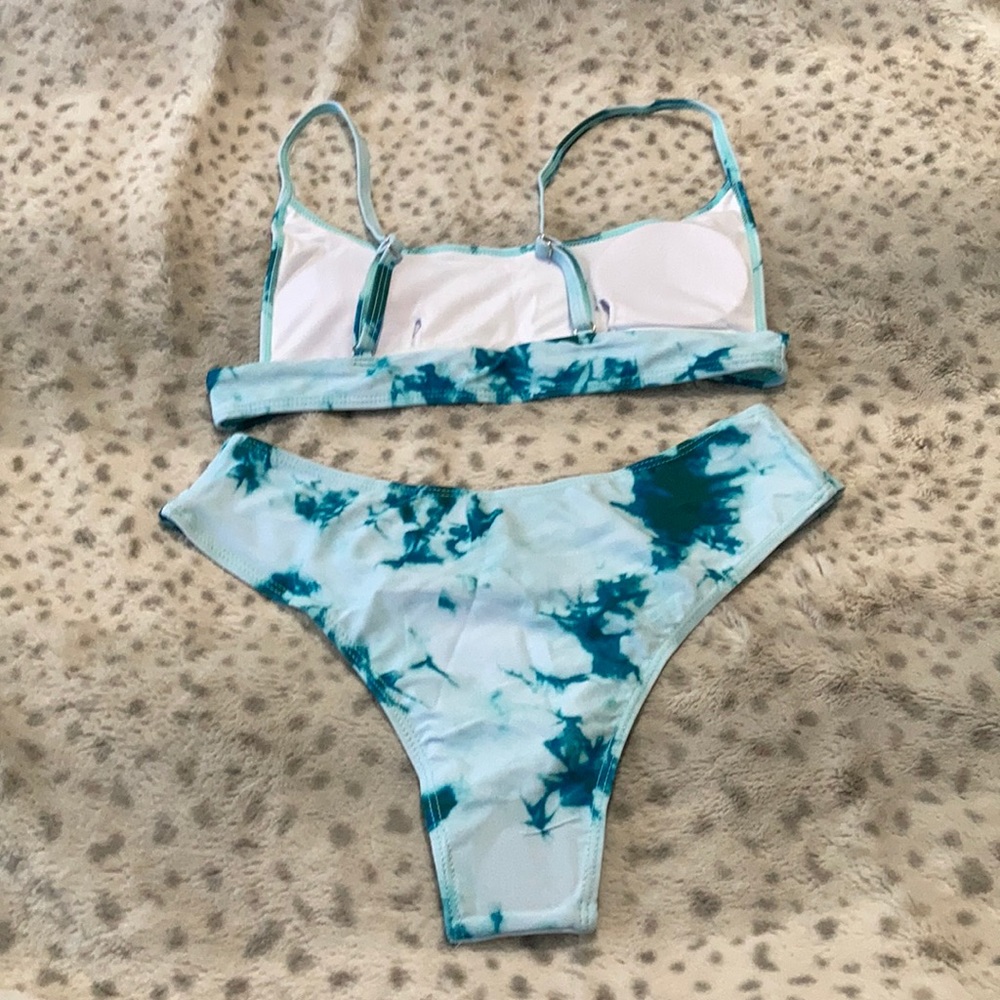 Teal Tie Dye Bikini - Picture 6 of 6